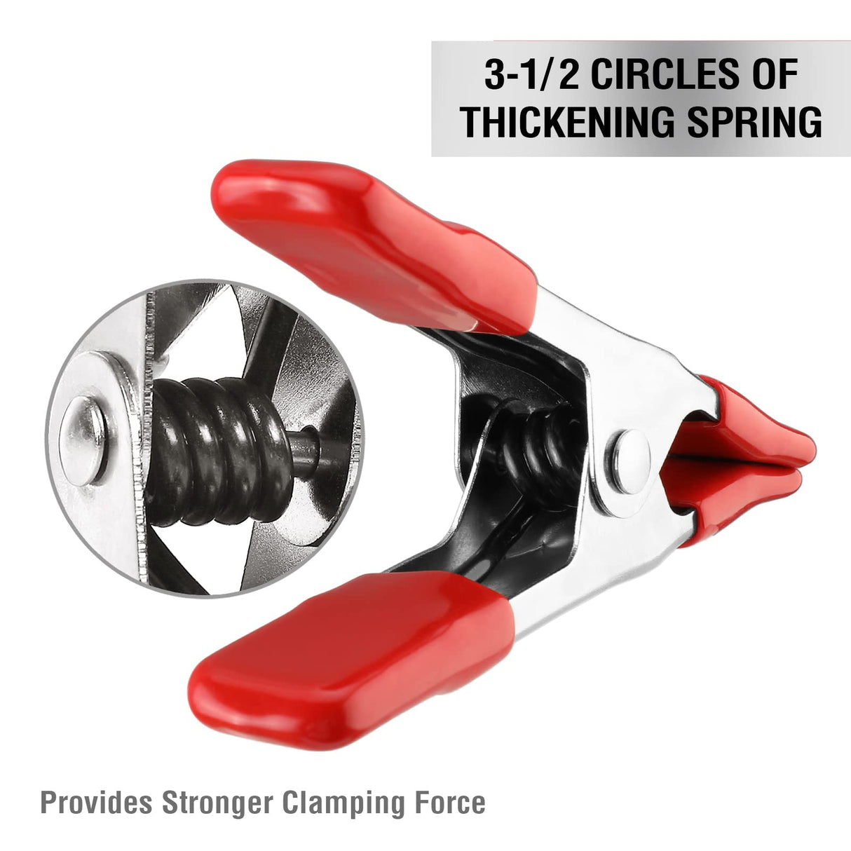 WORKPRO 20-Piece Steel Spring Clamp Set, 15pc 3/4" clamps, 5pc 1" clamps for Wood Working, DIY, Photo Studio Backdrops Backgrounds, W001401A WORKPRO