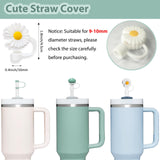 Stanley Cup Accessories Set Including 6 Pcs Silicone Spill Proof Stopper, 2 Pcs Straw Cover Cap for 9-10 mm Straws, 1 Pcs Silicone Boot for Stanley BonneChance