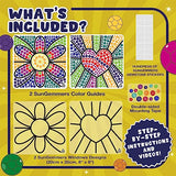 SUNGEMMERS Window Art Suncatcher Kits - Great Birthday Gift Idea, 6 7 8 9 10 11 12 Year Old Girl - Fun Arts for Kids, Spring Crafts PURPLE LADYBUG