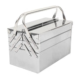 Portable Cantilever Tool Box Crafted from Stainless Steel with 5 Tray Cantilever for Home and Auto Repair Folding Metal Toolbox. (460) Walfront