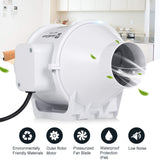 Hon&Guan 3 Inch Duct Fan, High Efficiency Inline Fan Mixed Flow Ventilation System Exhaust Air Fan for Bathroom, Kitchen, Grow Tent, 3D Printer (S Hon&Guan