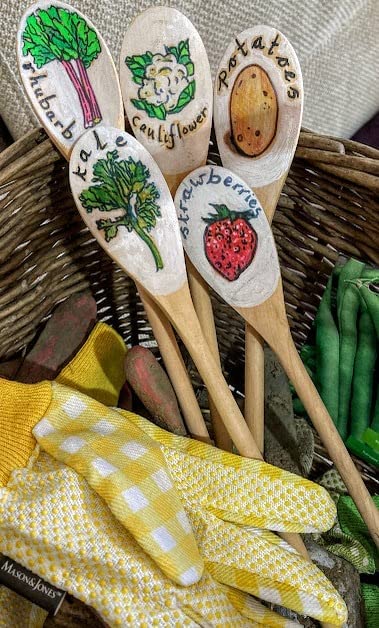 Kitchen Wooden Spoons Mixing Baking Serving Utensils Puppets 12 In - 12 Pack ROUNDSQUARE