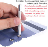 CHEPULA Craftsmanship DIY 200 Sets Metal Snaps Buttons with Fastener Pliers Press Tool Kit for Sewing and Crafting (10 Colors,9.5mm) (Hollow) CHEPULA