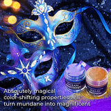 Chameleon Mica Powder – Epoxy Resin Color Pigment Powder - Color Shift Mica Powder - Epoxy Resin Pigment Powder 8 Colors Jars Set 1 – Chameleon ALEXES