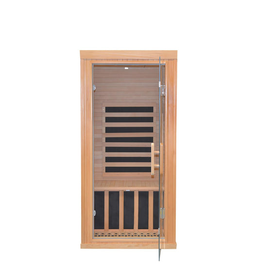 Clearbridal Infrared Sauna Room 1 Person 1620W Graphene Carbon Heating Panel Full Spectrum Home Sauna, Wooden Canadian Hemlock 2024