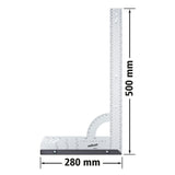 wolfcraft Universal Angle & Try Square I 5206000 I for Measuring, Marking, Drawing and Guided Cutting wolfcraft