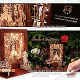 Beauty and the Beast 3D Puzzle Nightlight by FUNPOLA – LED Wood Storybook Decor for All Ages FUNPOLA
