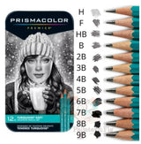 Prismacolor Premier Turquoise Graphite Sketching Pencils, Soft Leads, 12 Count Prismacolor