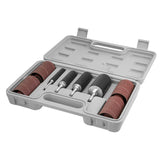 POWERTEC 71634 20-Piece Drill Press Sanding Drum Kit w/ ¼ and 1/8 inch Shanks, Spindle Sander Sleeves, Tool Carrying Case POWERTEC