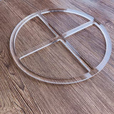 Round 4 Pocket Valet Tray Router Templates, Clear Acrylic Template, Woodworking Router Template Phocaea