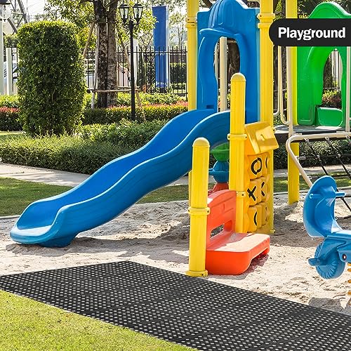 jxgzyy 83x35 Commercial Anti-Fatigue Drainage Rubber Matting Non-Slip Rubber Drainage Mat Commercial Kitchen Floor Mat Rubber Mat with Holes for Wet jxgzyy