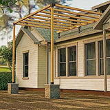 Mayset Heavy Duty Stainless Steel-304 Pergola Roof Riser Beam Bracket (3 Pack) Mayset