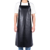 Homsolver Heavy Duty Vinyl Waterproof Apron for Unisex Adult, Ultra Lightweight, Industrial Apron, Black Homsolver