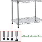 GIOTORENT 6-Tier Standing Shelving Metal Units, Adjustable Height Wire Shelf Display Rack for Laundry Bathroom Kitchen 16.6” x 11.6” x 63” GIOTORENT