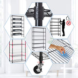BestMassage 72"x48"x18" 6 Tire Wire Shelving Unit NSF Storage Shelves Large Heavy Duty Metal Shelf Organizer Height Adjustable Commercial Grade Steel BestMassage