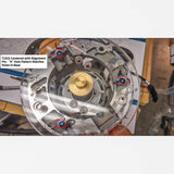 POWERTEC 71022 dia 6-1/2" Clear Acrylic Router Sub Base Plate w/Centering Pin, Screws and Multiple Holes, Fits Porter Cable, Bosch, Craftsman, POWERTEC