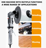 7-Inch Pneumatic Sander Heavy Duty Wet Air Sander/Polisher,Lightweight at 5.47 lbs,Adjustable Speed Up to 2500rpm Pneumatic Polisher Hand Sanding YPCOO
