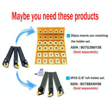 3PCS 5/8" CNC Lathe Excircle Indexable Carbide Turning Tool Holder Bit Set MTJNR1616H16 + MWLNR1616H08 + MCLNR1616H12 with 3pcs wnmg431, cnmg431, CK-CNC