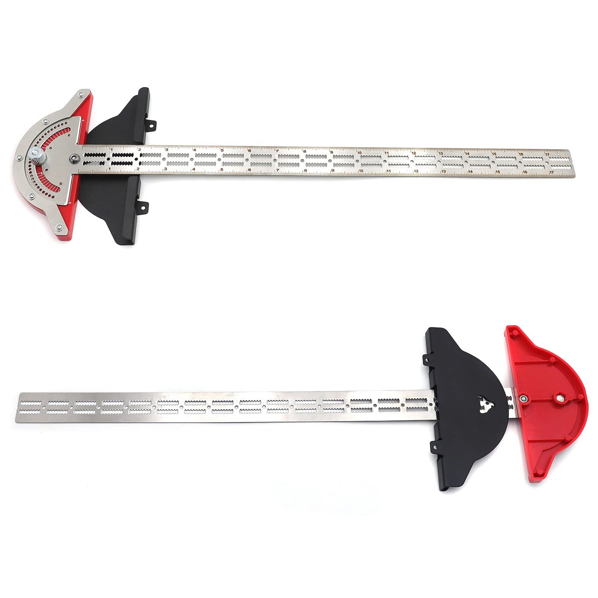 HTTMT- 18" Woodworker Edge Ruler 0-70°Adjustable Protractor Angle Finder Two Arm Carpentry Ruler Measure Layout Tool [P/N: ET-TOOL041-20-RAW]… HTTMT