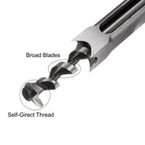 uxcell Square Hole Drill Bit, 7/8" High-Carbon Steel Hollow Chisel Mortise Power Tool for Woodworking uxcell