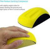 M-jump 5 inch Mouse Hand Sanding Pad Hook and Loop Sanding Block Hook Backing Plate For Woodworking, Furniture Restoration, Home and Automotive Body. M-jump