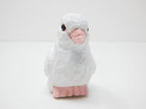 Selsela White Dove Wood Figurine Statue Sculpture Ornament Decoration Miniature Bird Art Carve Small Animal Selsela
