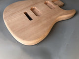 Electric Guitar Body Blank Mahogany wood Electric Guitar Body Unfinished DIY Project For ST Guitar body Replacement (Model 2) Generic