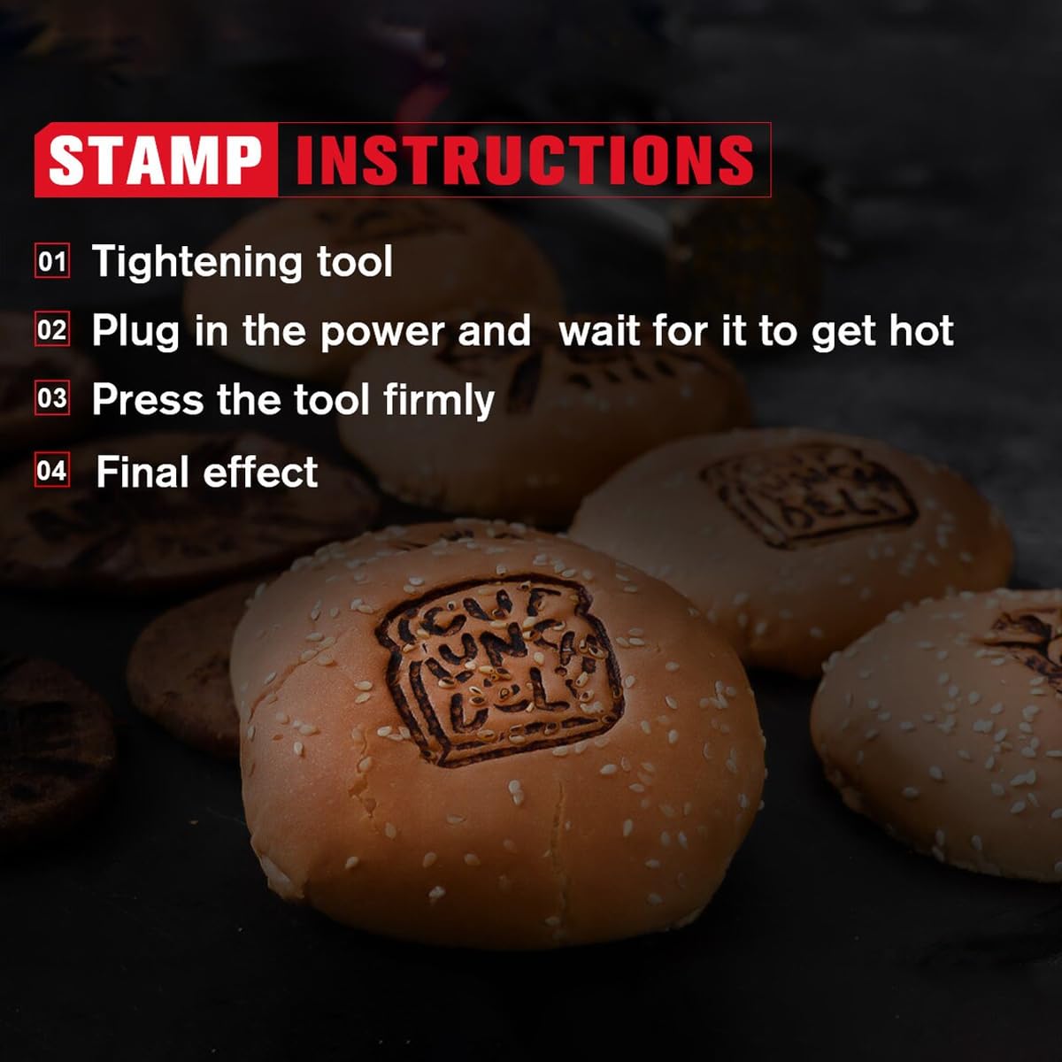 Customisable BBQ Branding Iron for Steaks and Meat TPFOON