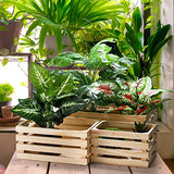 ZENFUN 3 Pack Wooden Nesting Crates with Handles, Decorative Hand Crafted Wood Box Nesting Crate Farmhouse Storage Basket Container for Display and ZENFUN