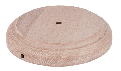 B&P Lamp® Modern Style Unfinished Wooden Lamp Base, 6 Inch Top by 7 1/2 Inch Bottom by 1 1/4 Inch Height B&P Lamp