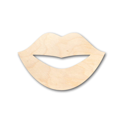 Unfinished Wood Lips Shape - Craft - up to 36" DIY 5" / 1/2"
