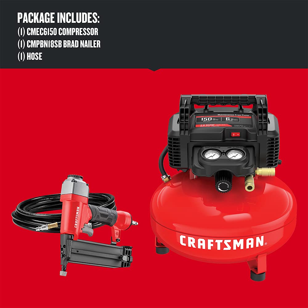 CRAFTSMAN Air Compressor Combo Kit, 1 Tool (CMEC1KIT18) - WoodArtSupply