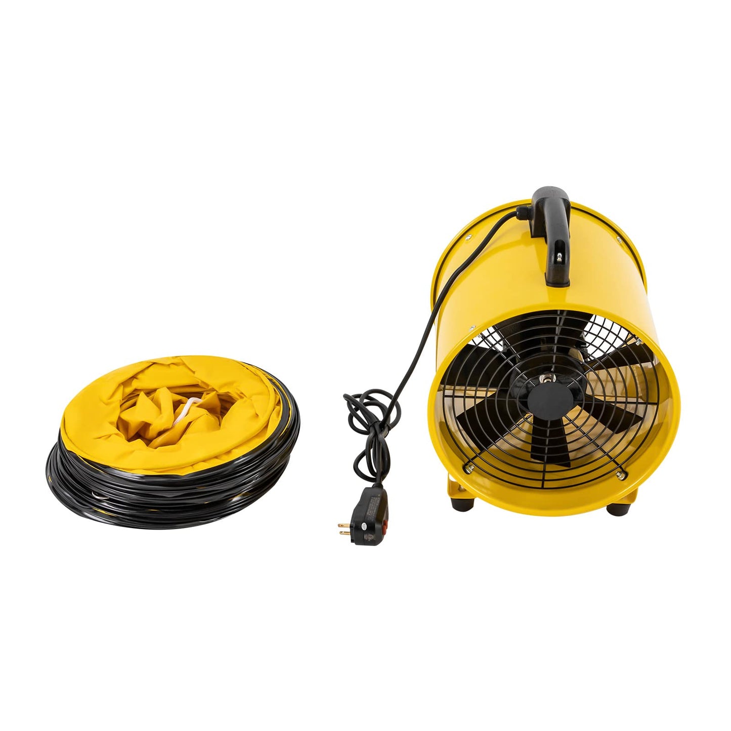 12" Utility Blower, Exhaust Explosion Proof Ventilation Fan, 1471 and 2295 CFM High Velocity Ventilator with16ft Duct Hose, Fume Extractor for - WoodArtSupply