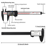 Digital Caliper, Esydon Upgraded Calipers 6 inch, Measuring Tool, Electronic Ruler, with Large LCD Screen, Auto-Off Feature, Inch and Millimeter Esydon