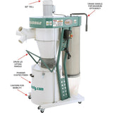 Grizzly Industrial G0862-3 HP Portable Cyclone Dust Collector Grizzly Industrial