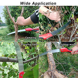 WEIMELTOY 10 Inch Heavy Duty Pruning Saw, Folding Hand Saw with SK5 Curved Blade, Triple-cut Razor Teeth Used for Trees Wood Cutting Camping WEIMELTOY