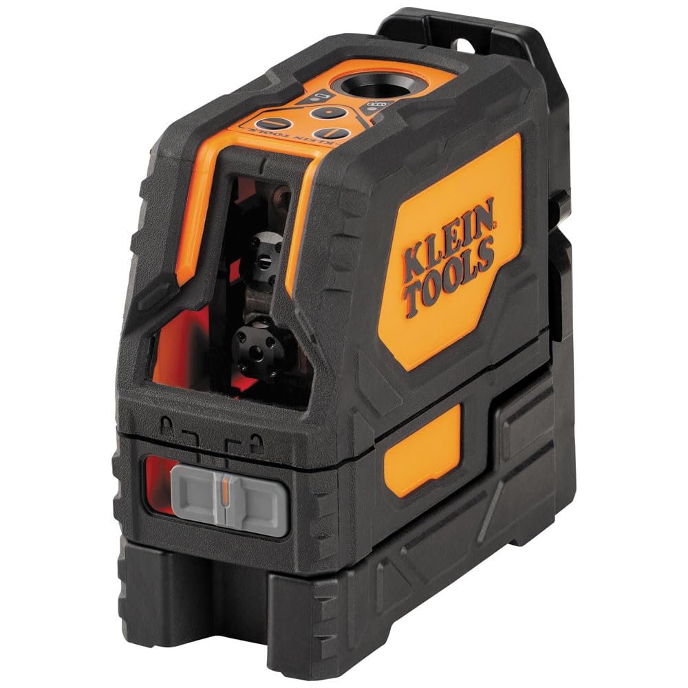 Klein Tools 93LCLS Laser Level, Self Leveling, Cross Line Level with Plumb Spot and Magnetic Mounting Clamp - WoodArtSupply