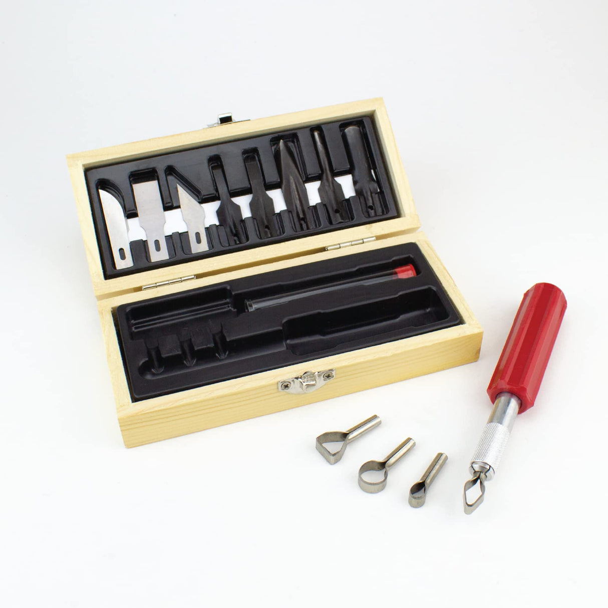 Woodworking Knife Set by Excel Blades - Precision Wood Carving Knife Set For Wood Carving, Scrapbooking, Model Kits and More - Craft Knife Bulk Set Excel Blades