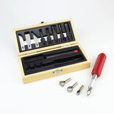 Woodworking Knife Set by Excel Blades - Precision Wood Carving Knife Set For Wood Carving, Scrapbooking, Model Kits and More - Craft Knife Bulk Set Excel Blades