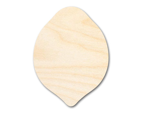 Unfinished Wood Lemon Shape | Summer | Fruit | Lemonade | Craft Cutout | up to 24" DIY 24" / 1/8" 24 Hour Crafts
