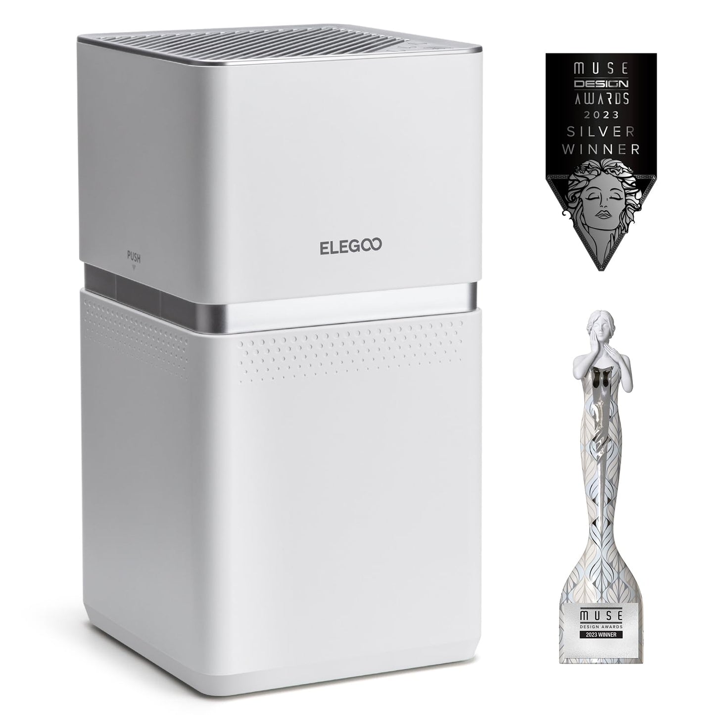 ELEGOO Marsmate Air Purifier, Remove Up to 95% TVOC, Compatible with ELEGOO Mars 4 Series, Saturn 3 Series, Saturn 2, Saturn 8K and Jupiter 3D