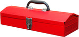 BIG RED TB102 Torin 16" Hip Roof Style Portable Steel Tool Box with Metal Latch Closure, Red BIG RED