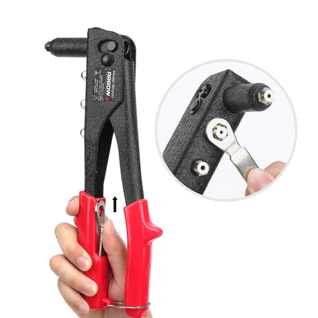 Arrow Heavy Duty Riveter Kit, Professional Pop Rivet Gun with Assorted 120 Rivets Arrow