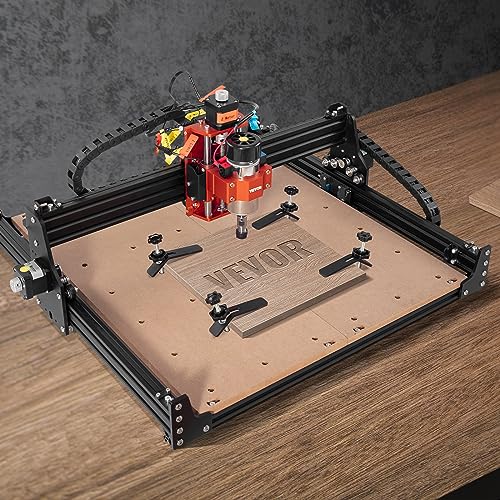 VEVOR CNC Router Machine, 300W, 3 Axis GRBL Control Wood Engraving Carving Milling Machine Kit, 400 x 400 x 75 mm / 15.7 x 15.7 x 2.95 in Working VEVOR