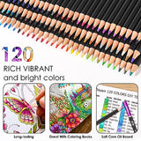 iBayam 123-Pack Colored Pencils Set with Gift Case, 3-Color Sketch Pad, Coloring Book, Professional Artist Drawing Pencils Kit Art Supplies for iBayam