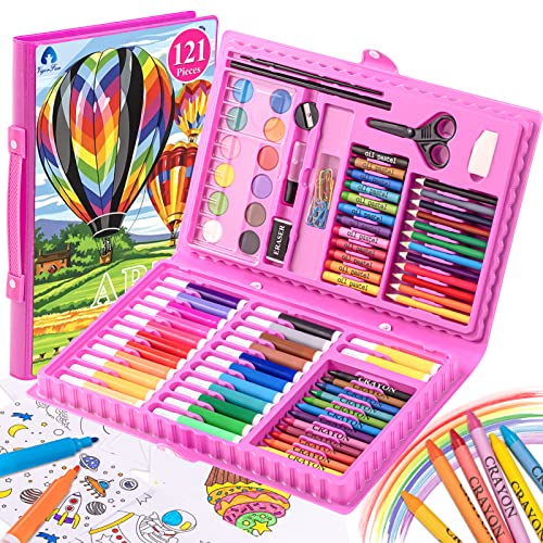VigorFun Art Kit, Drawing Painting Art Supplies for Kids Girls Boys Teens, Gifts Art Set Case Includes Oil Pastels, Crayons, Colored Pencils, VigorFun