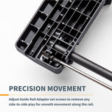 POWERTEC 71085 Router Guide Rail Adapter System for Makita/Festool Track Saw Guide Rail, Circular Saw, Compact Router & Plunge Router POWERTEC