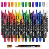 Arteza Acrylic Paint Markers, Set of 40 Acrylic Paint Pens in Assorted Colors, Art & Craft Supplies for Glass, Pottery, Ceramic, Rock, Canvas ARTEZA
