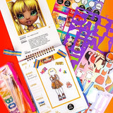 Rainbow High Fashion Runway by Horizon Group USA, Dress Up 6 Die-Cut Dolls, 100+ Accessories Including Fabrics & Repositionable Stickers, Includes Rainbow High