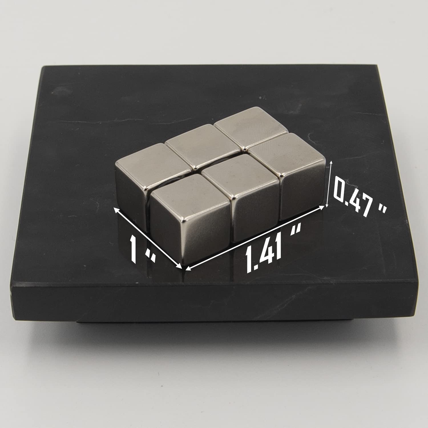 REALTH Square Magnets Neodymium Rare Earth Magnets for Research Industrial Purposes Educational(MCB1206) Realth